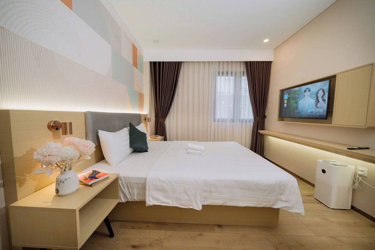 Chambre Deluxe, 1 grand lit | Literie de qualité supérieure, minibar
