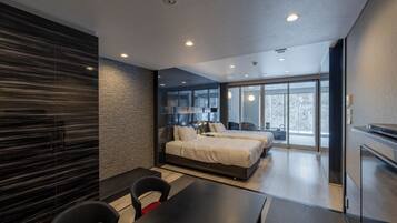 Japanese Modern Suite, Large Twin | Minibar (free items), in-room safe, desk, WiFi (free)