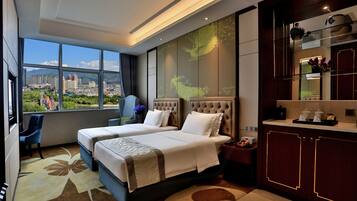 Premium bedding, minibar, in-room safe, desk