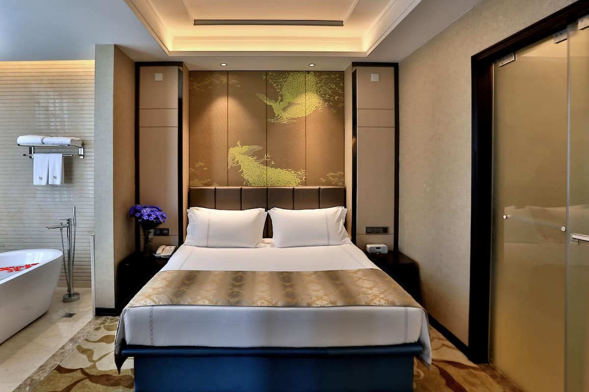 Ropa de cama de alta calidad y minibar