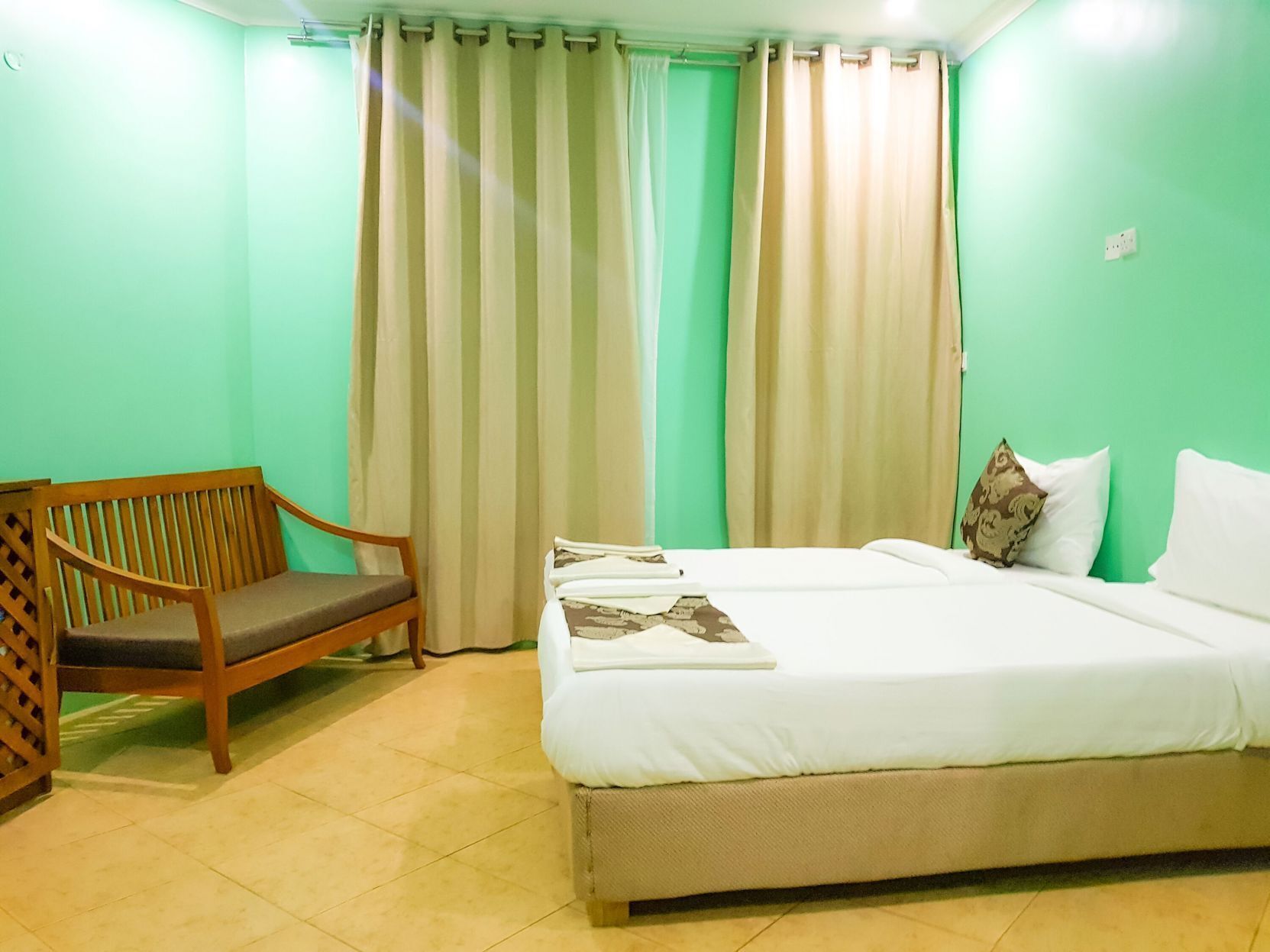 Down duvets, minibar, in-room safe, desk