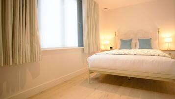 Leilighet, 1 soverom, kjøkken | 1 soverom, sengetøy av topp kvalitet og strykejern/-brett