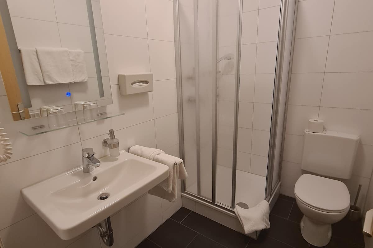single room | bathroom | shower, free toiletries, towels