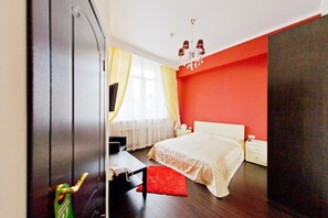 Habitación doble superior | Cortinas blackout, tabla de planchar con plancha y camas extra 