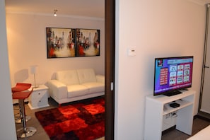 Standard Apartment, 1 Double Bed | Living area | LCD TV