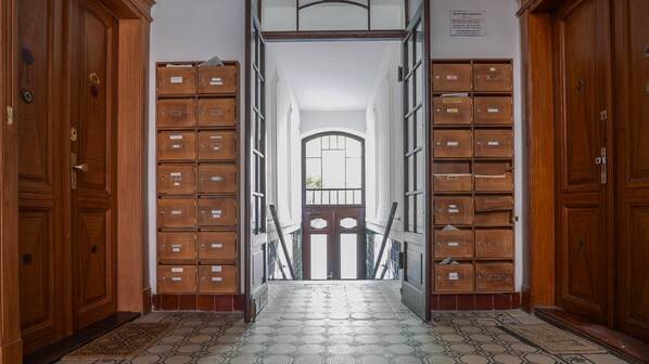 Interior entrance - Tower apartments (Prague)
