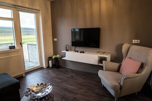 Comfort Apartment, 2 Bedrooms (Apt 20) | Living room | Flat-screen TV