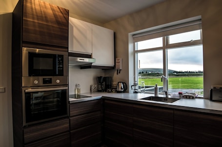 Comfort Apartment, 2 Bedrooms (Apt 20) | Private kitchen. Breidamyri Farm Apartments