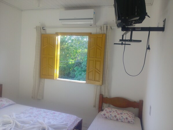 Desk, blackout curtains, iron/ironing board, free WiFi