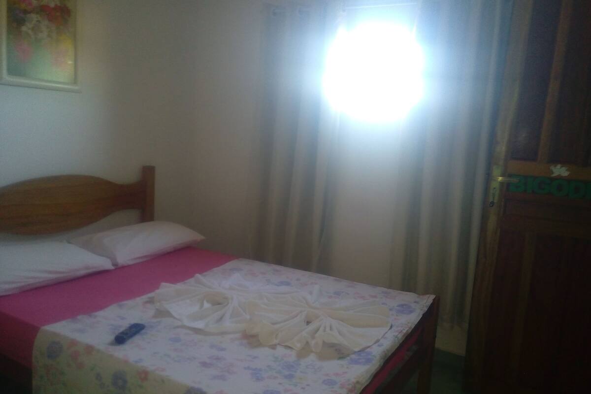 Desk, blackout curtains, iron/ironing board, free WiFi