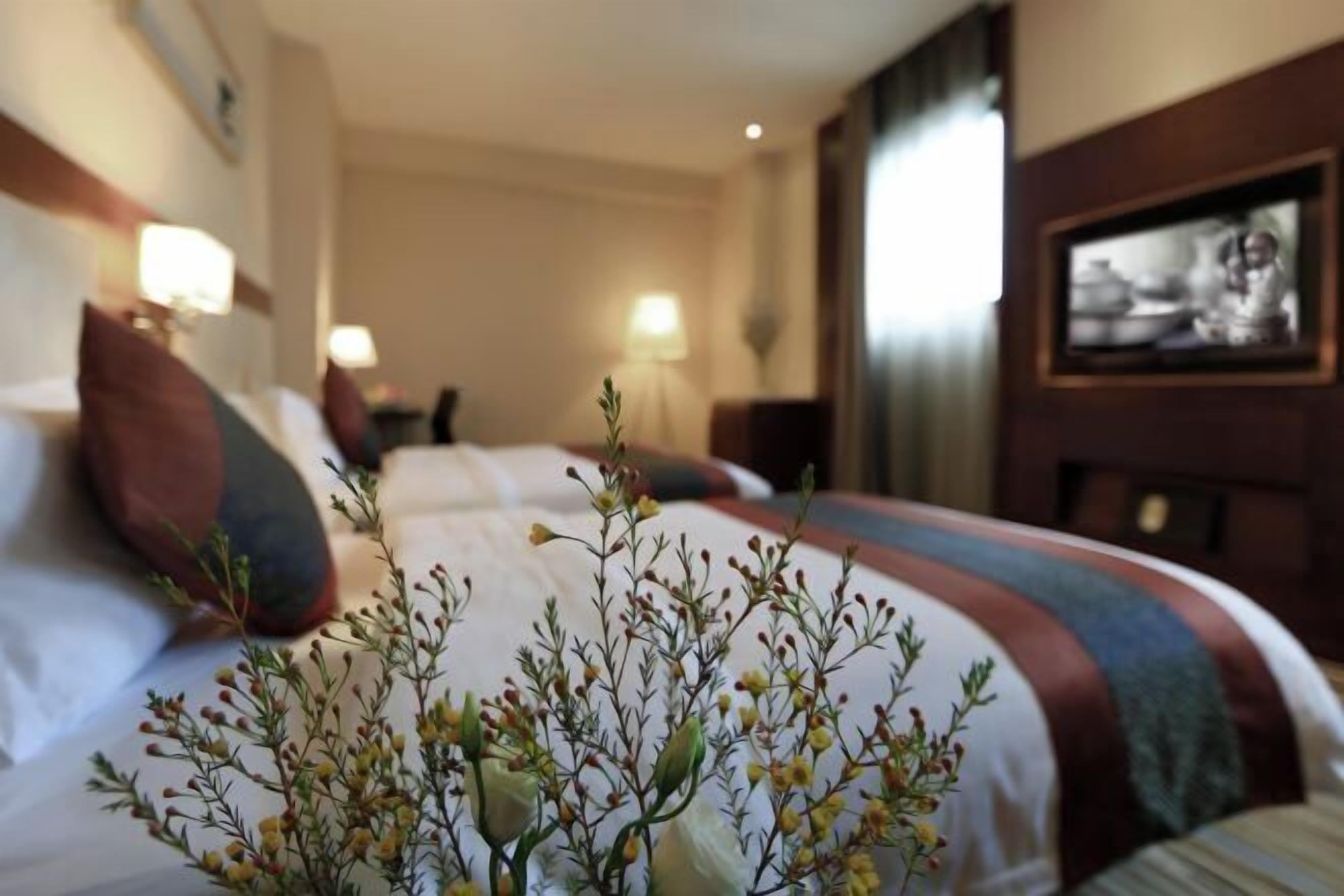 Desk, blackout drapes, rollaway beds, free WiFi