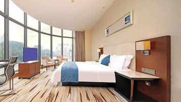 Desk, blackout curtains, rollaway beds, free WiFi