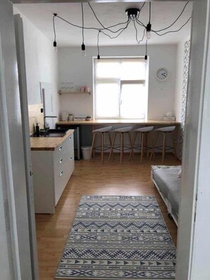 Superior Suite, 1 Bedroom, Non Smoking, Kitchen | Minibar, laptop workspace, blackout curtains, soundproofing - Pension Skylark (Pardubice)