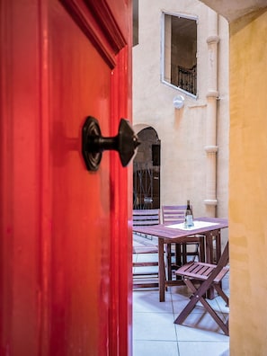 Apartment, 2 Double Beds, Ground Floor | Terrace/patio - Valletta Republic Street Apartment (Valletta)
