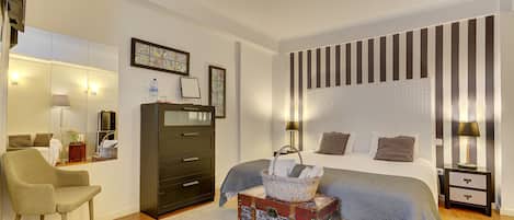 1 bedroom, blackout drapes, soundproofing, free WiFi