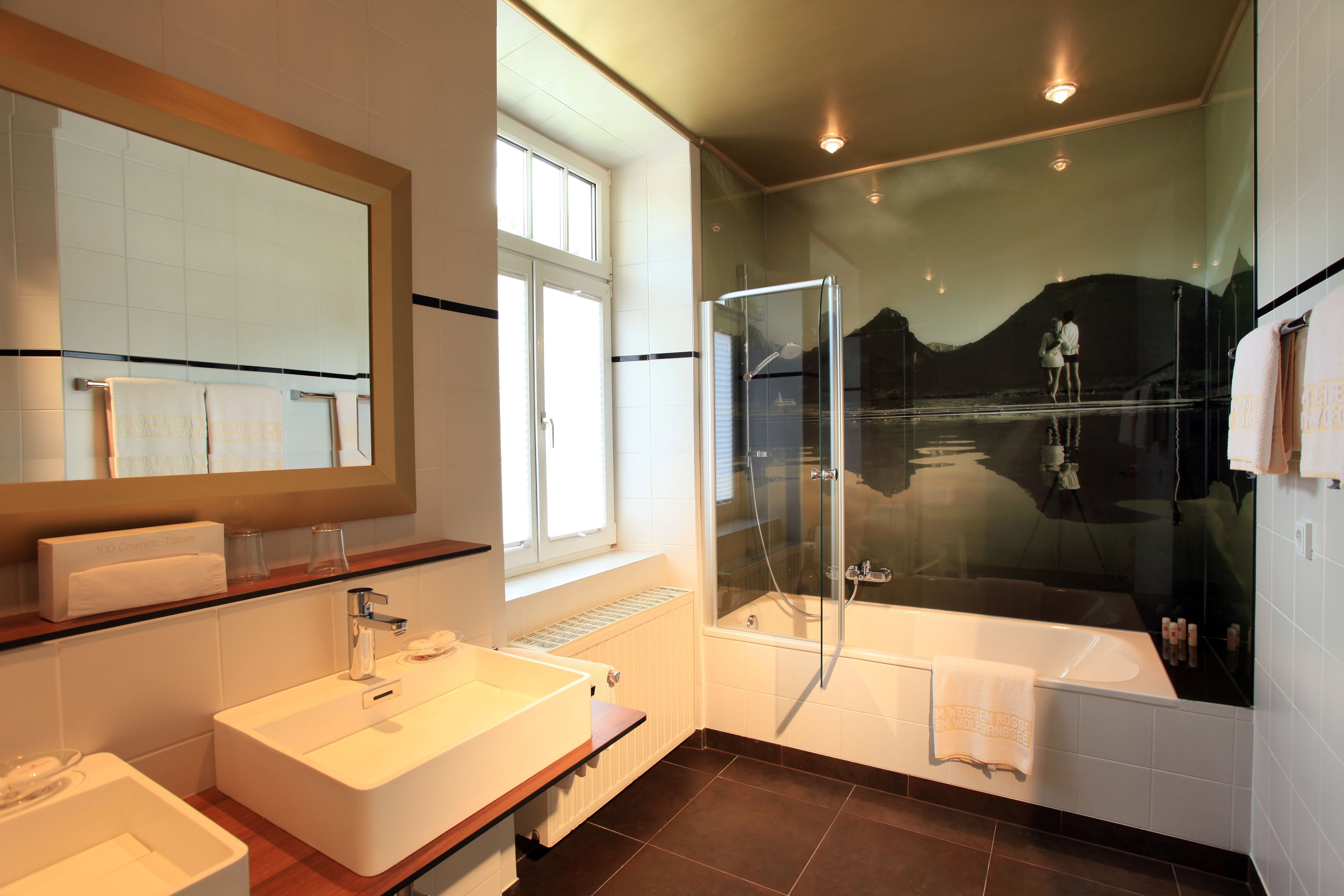 apartment, 2 bedrooms, lake view (7 min from main building) | bathroom | free toiletries, hair dryer, slippers, towels