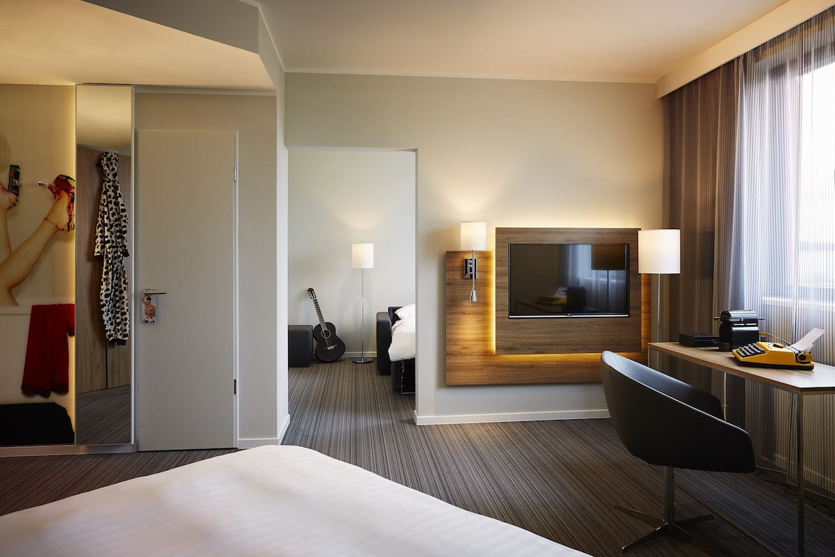 hypo-allergenic bedding, blackout curtains, soundproofing