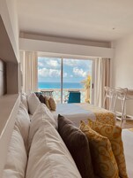 Luxury Studio, Balcony, Beach View | Premium bedding, pillowtop beds, in-room safe, individually decorated