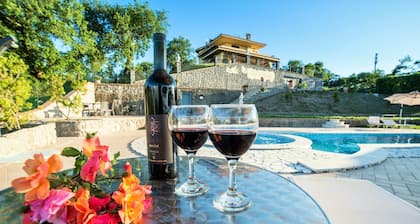 Villa with enchanting view of the lake, private swimming pool and whirlpool