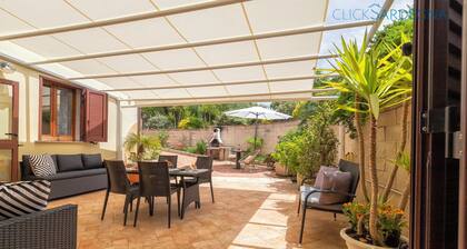 Alghero, Villa Maestrale, with covered garden terrace 4 bedrooms