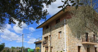 Studio apartment in a Basque country house with views of the garden.