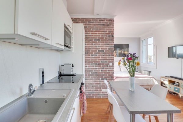 Refrigerador, microondas, horno, placa de cocina