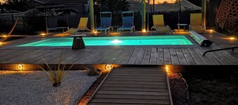 L'échappée Huroise, piscine et spa privatifs