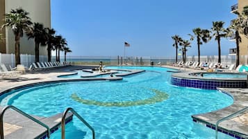 Indoor pool, outdoor pool
