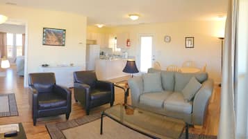 TV, DVD player, books