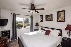 4 bedrooms, iron/ironing board, travel cot, free WiFi