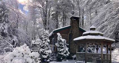 Mountain Retreat w / kaunis näköala puutarhaan! WiFi. Huvimaja. Lähellä kaupunkia. Kävely.