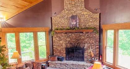 Beautiful spacious country home set on 22 acres that sleeps 27 people.