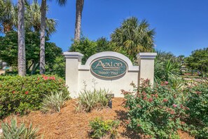 Welcome to Avalon Beach Estates, where tennis and relaxation await.