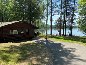 Exterior - Lakefront Cabin Paradise: Sandy Beach, Amazing Swimming, Fishing & Pets Welcome! (Lac du Flambeau)