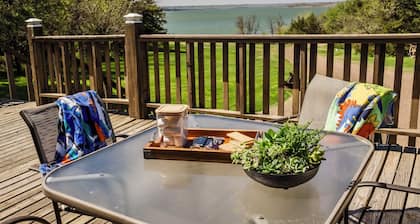 Steps from the water, firepit, large yard, family friendly