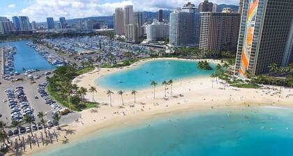Meerblick-Wohnung - Ilikai Marina Waikiki Honolulu