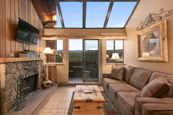 TV, fireplace, DVD player, ping pong