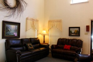 電視、壁爐、DVD 播放機