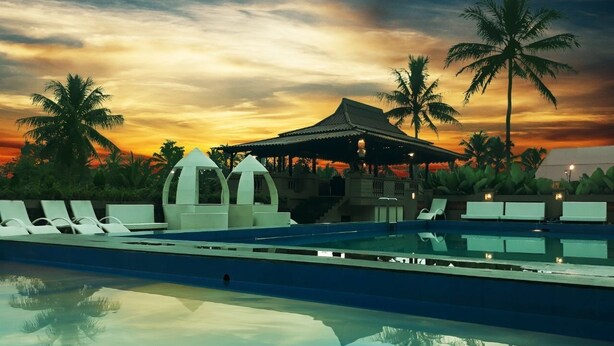 Poolside bar - Grand Harvest Resort and Villas (Banyuwangi)