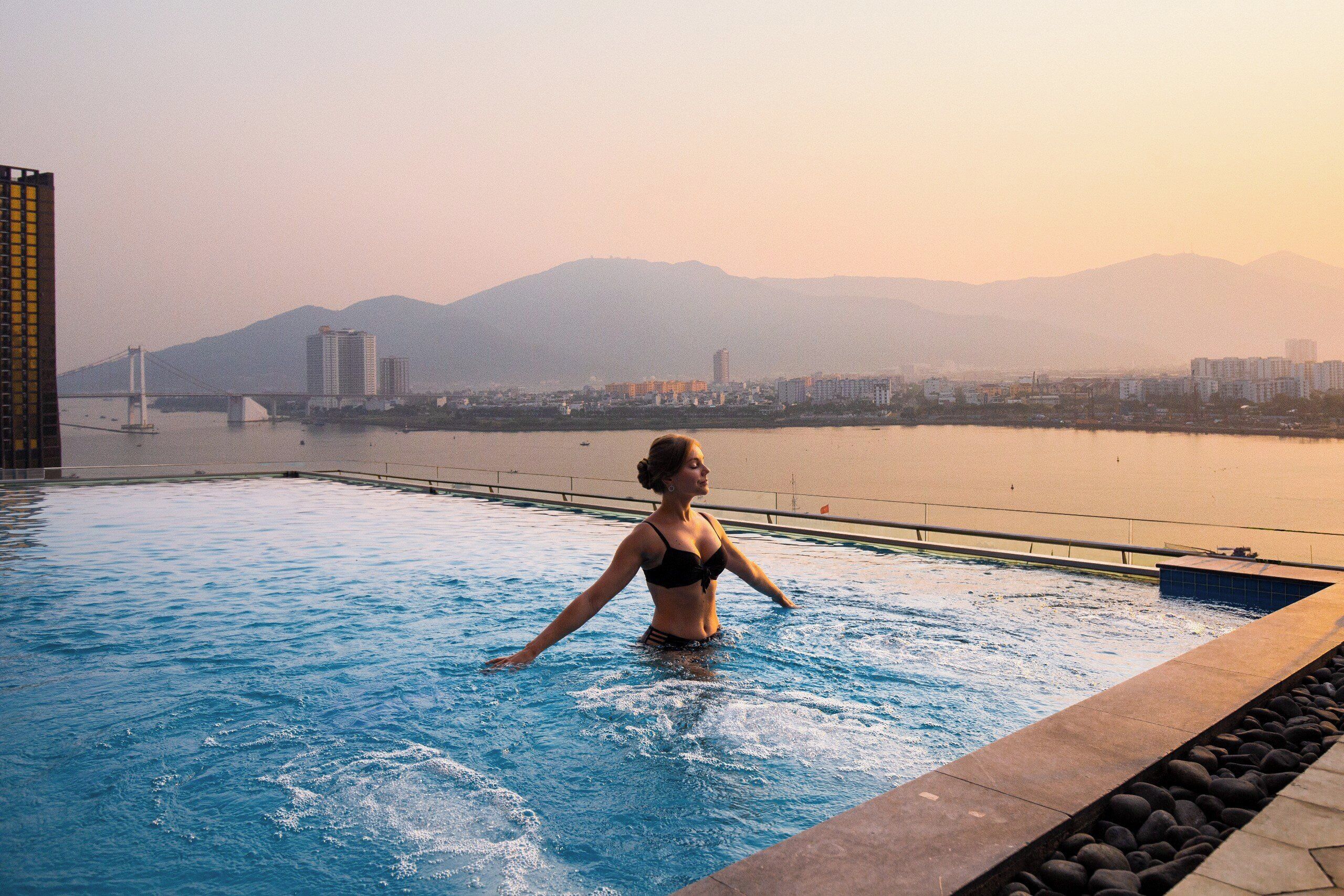 Rooftop pool