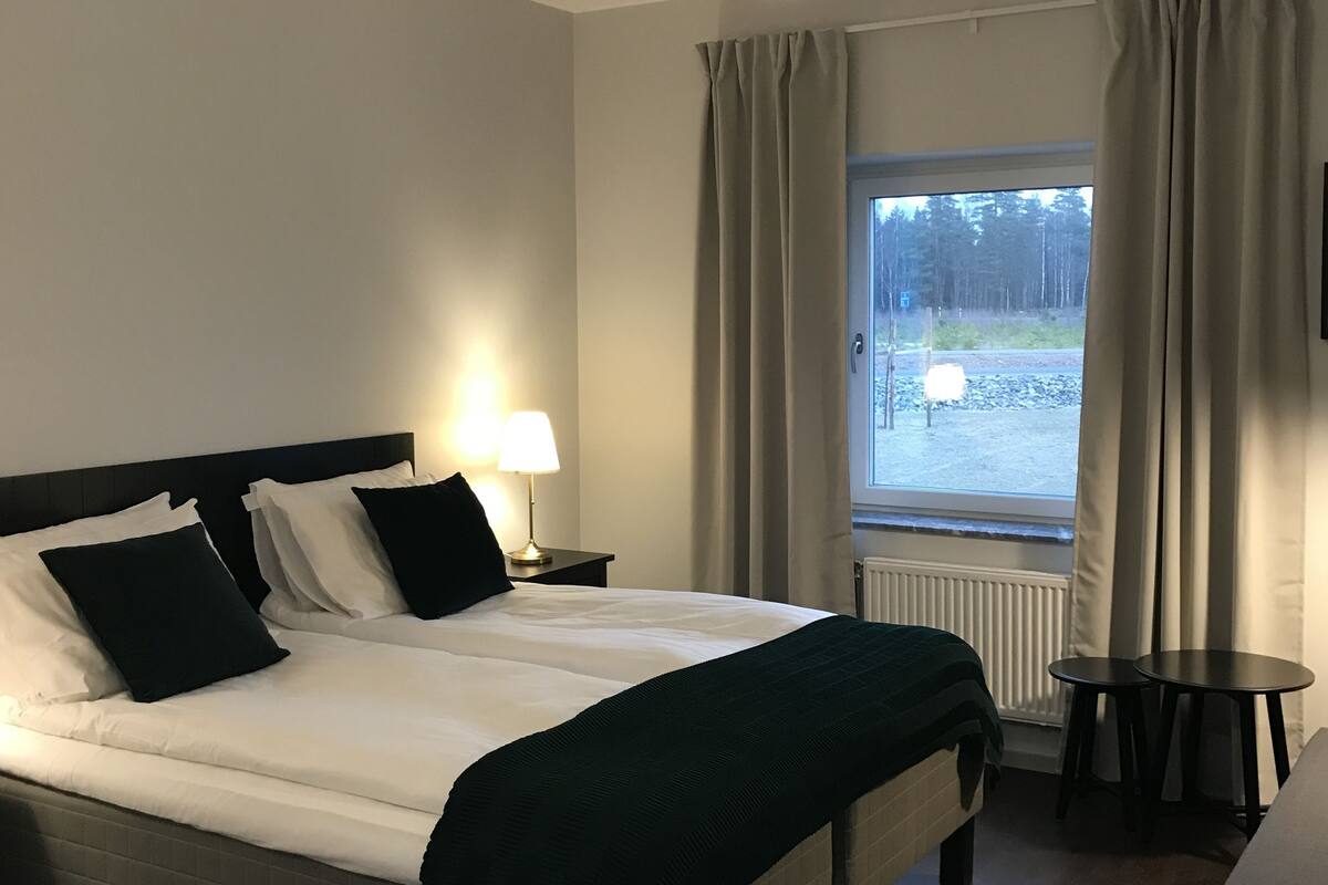 double room | desk, blackout curtains, soundproofing, iron/ironing board