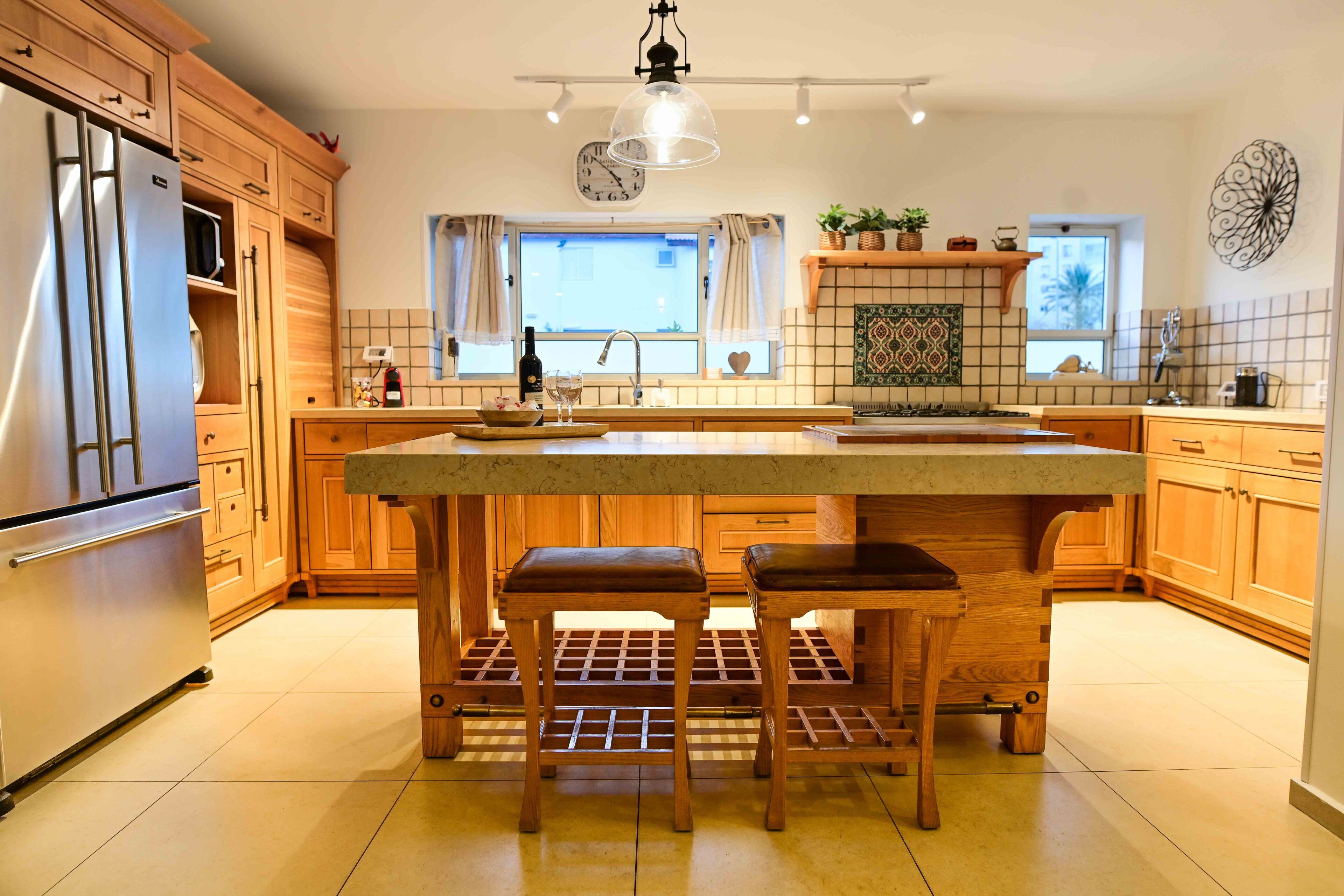 Family Villa, 3 Bedrooms, Garden View | Private kitchen | Full-sized fridge, microwave, oven, stovetop