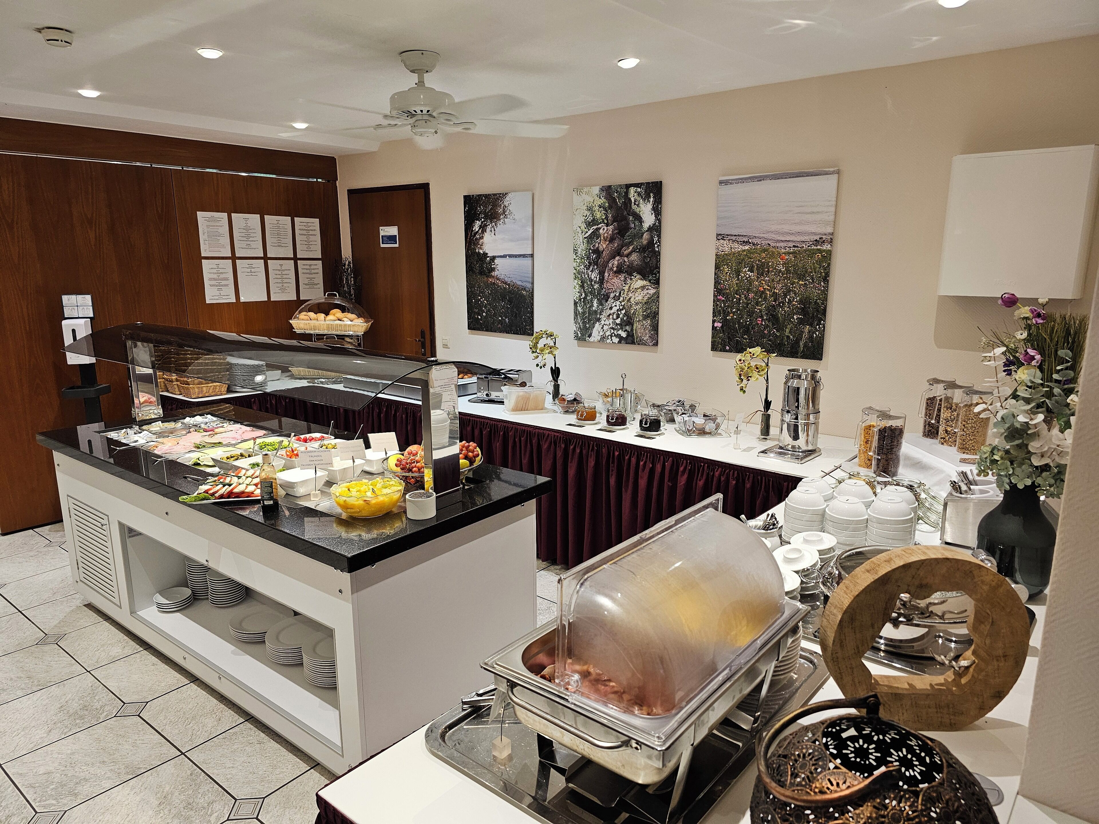 daily buffet breakfast (eur 13 per person)