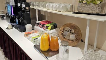 Daily buffet breakfast (EUR 13 per person)