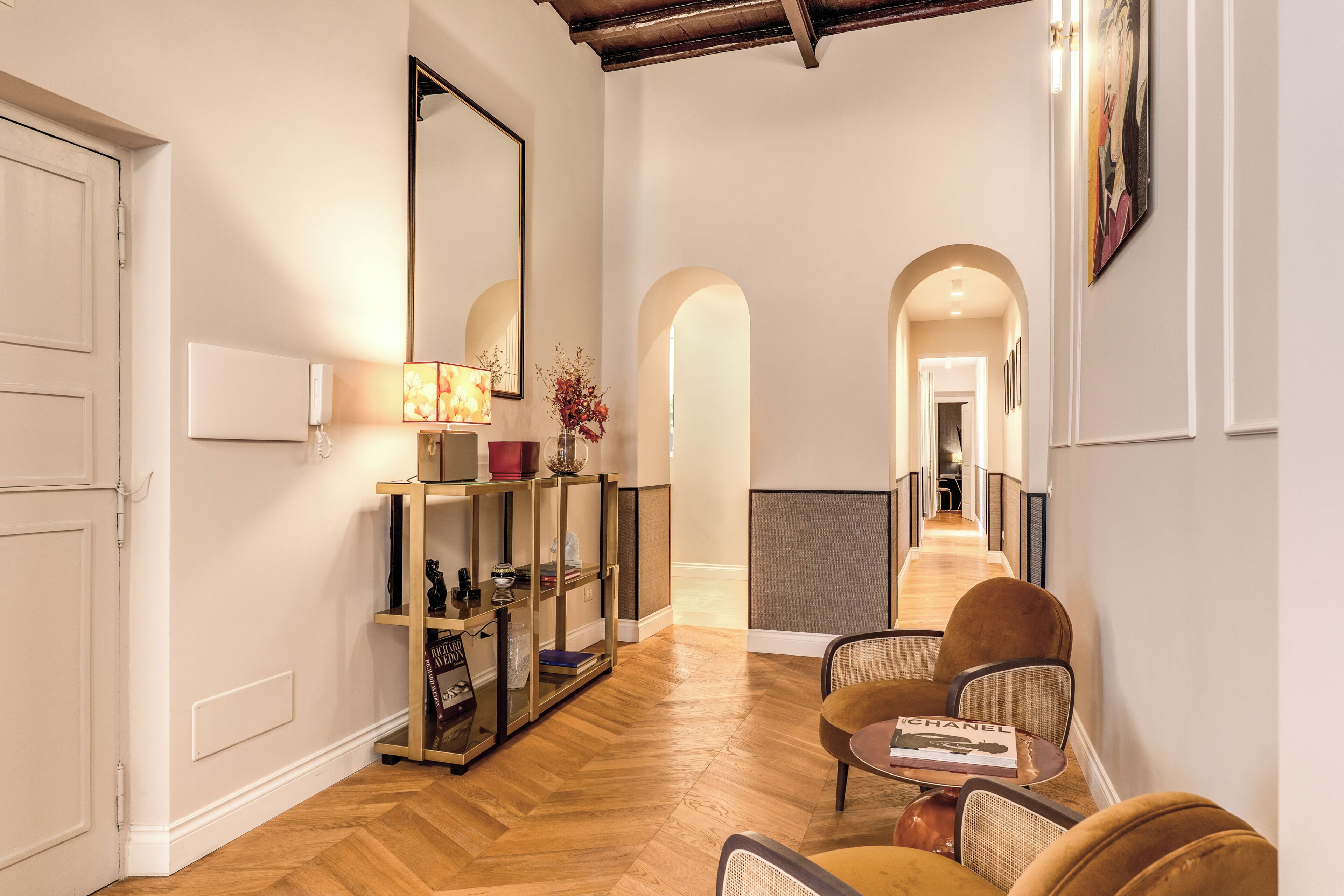 Luxury Apartment, Terrace, Annex Building (No elevator - 1st floor) | Living area | 50-inch Smart TV with satellite channels