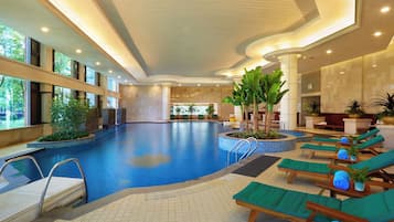 Indoor pool, outdoor pool