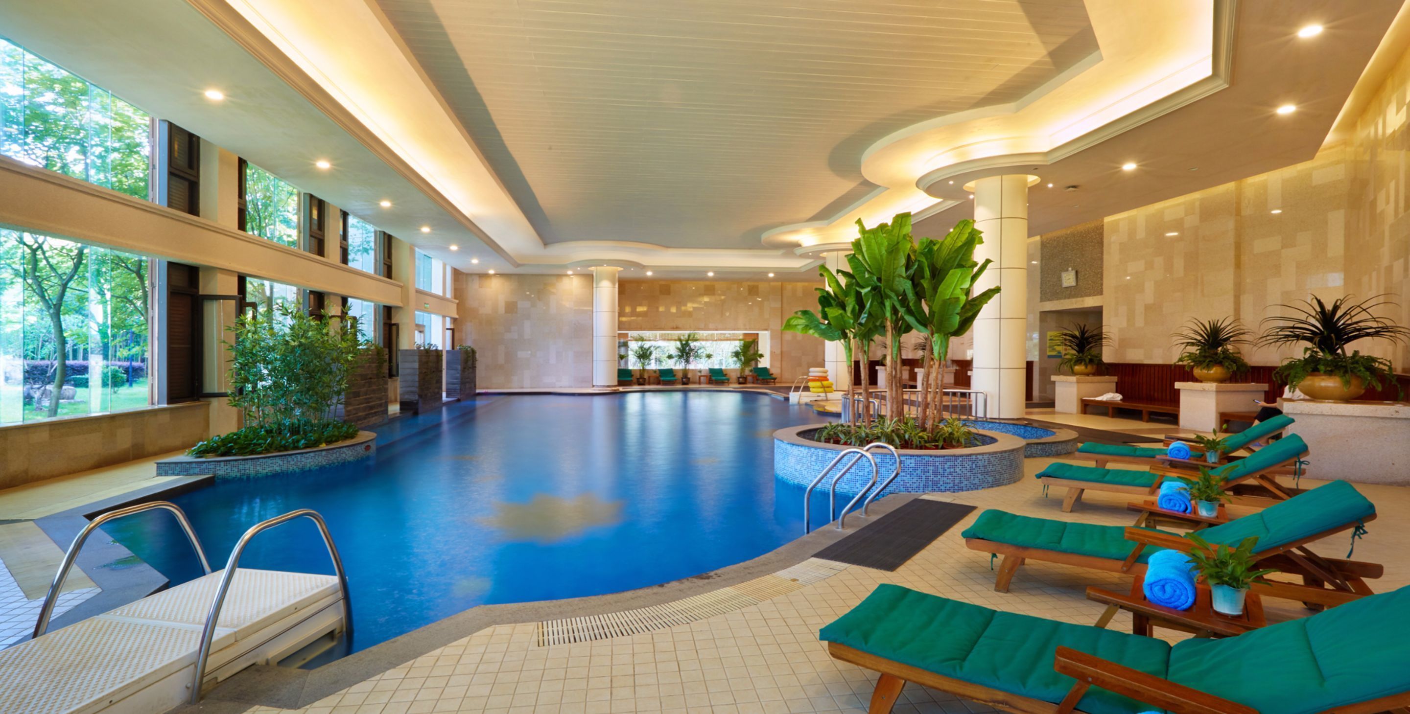 indoor pool, outdoor pool