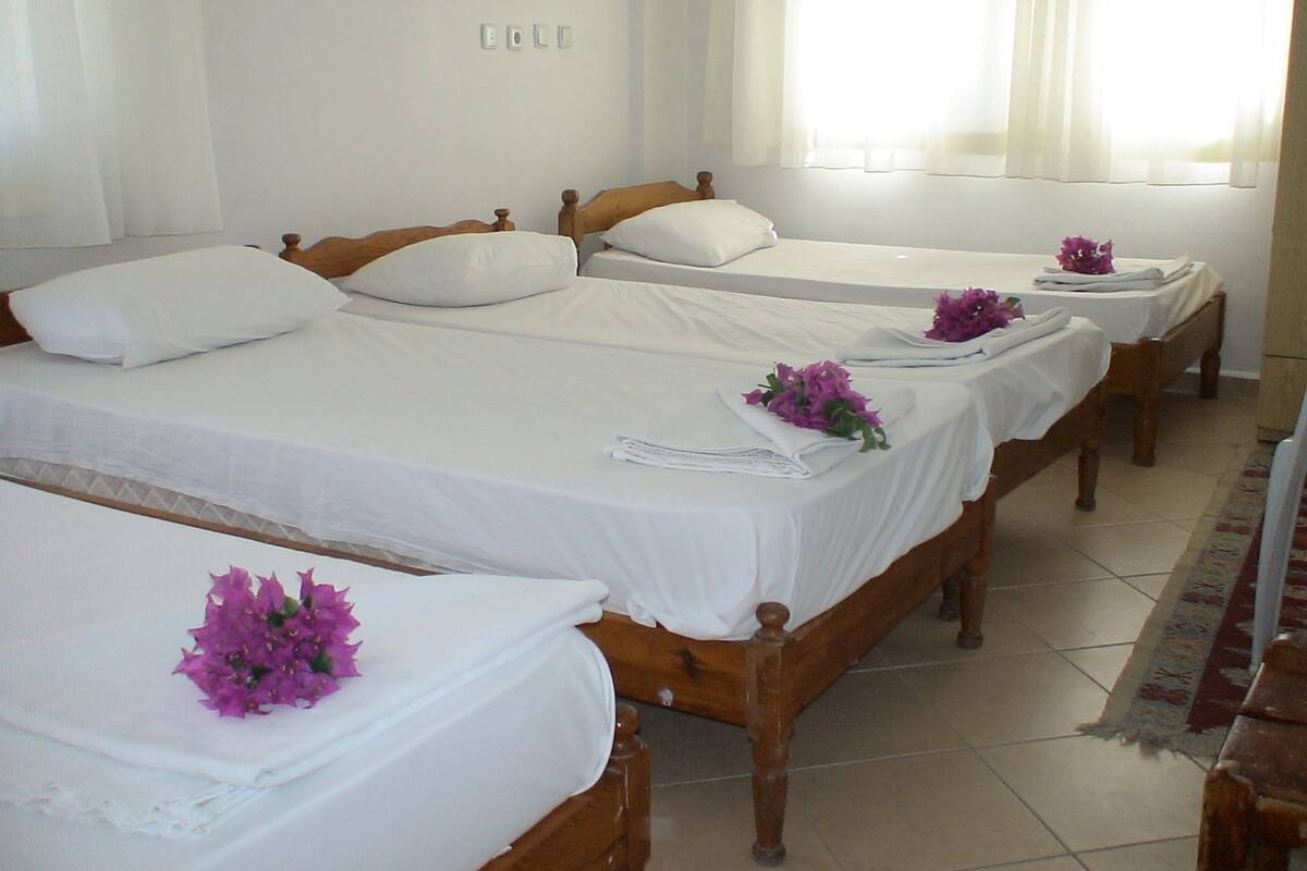 Quadruple Room | Meja, seterika/papan seterika, katil bayi/kot (percuma), Wi-fi percuma 