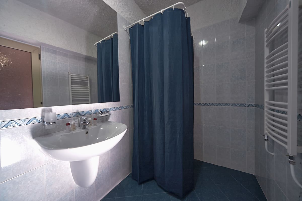 shower, free toiletries, hair dryer, bathrobes