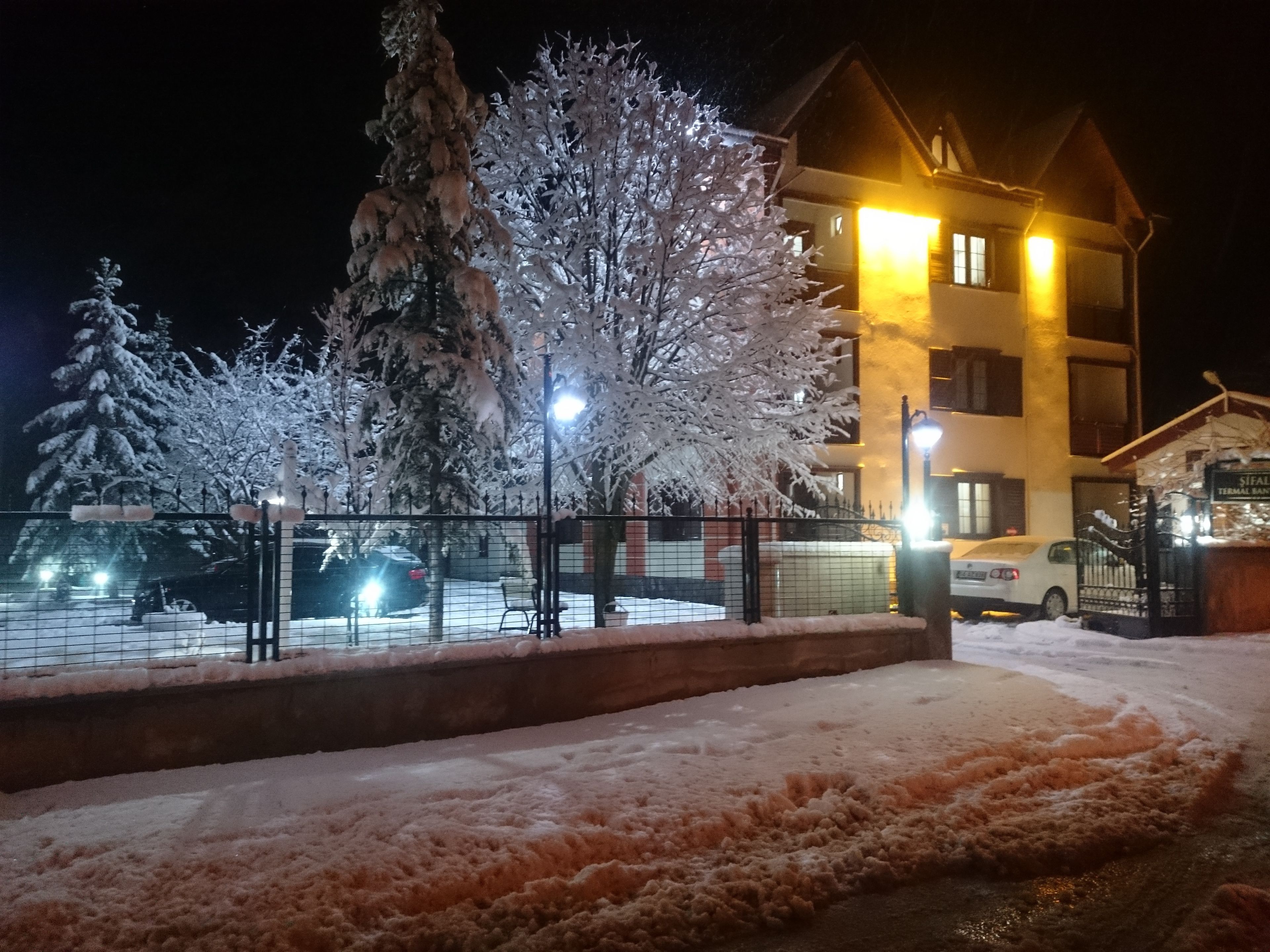 Front of property – evening/night